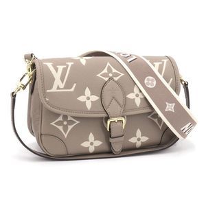 Louis Vuitton Diane Shoulder Bag Monogram Empreinte Leather Beige